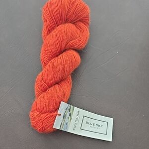Blue Sky Fibers Orange Yarn NWT